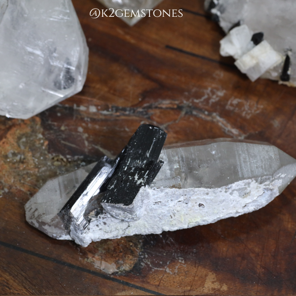 Schorl with Quartz Crystal Specimens