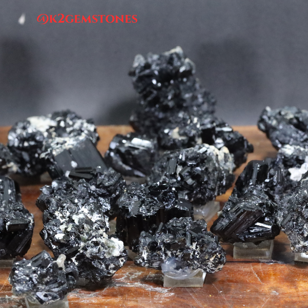 Schorl “Black Tourmaline” Crystals with MICA
