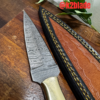 Damascus Steel Knife with Camel Bone