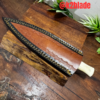 Damascus Steel Knife with Camel Bone