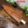 Damascus Steel Knife with Camel Bone