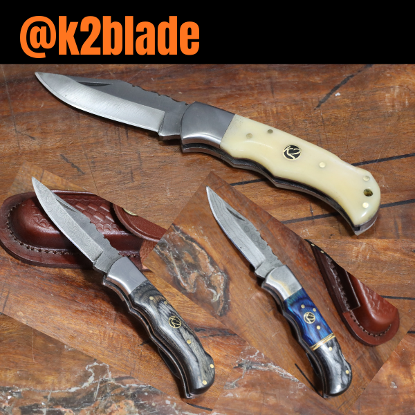 Damascus Steel Pocket Knife