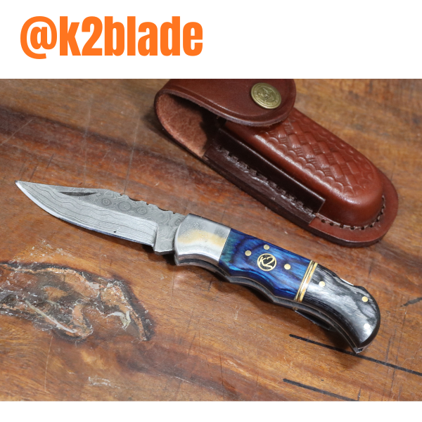 Damascus Steel Pocket Knife