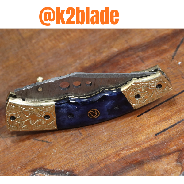 Damascus Steel Pocket Knife