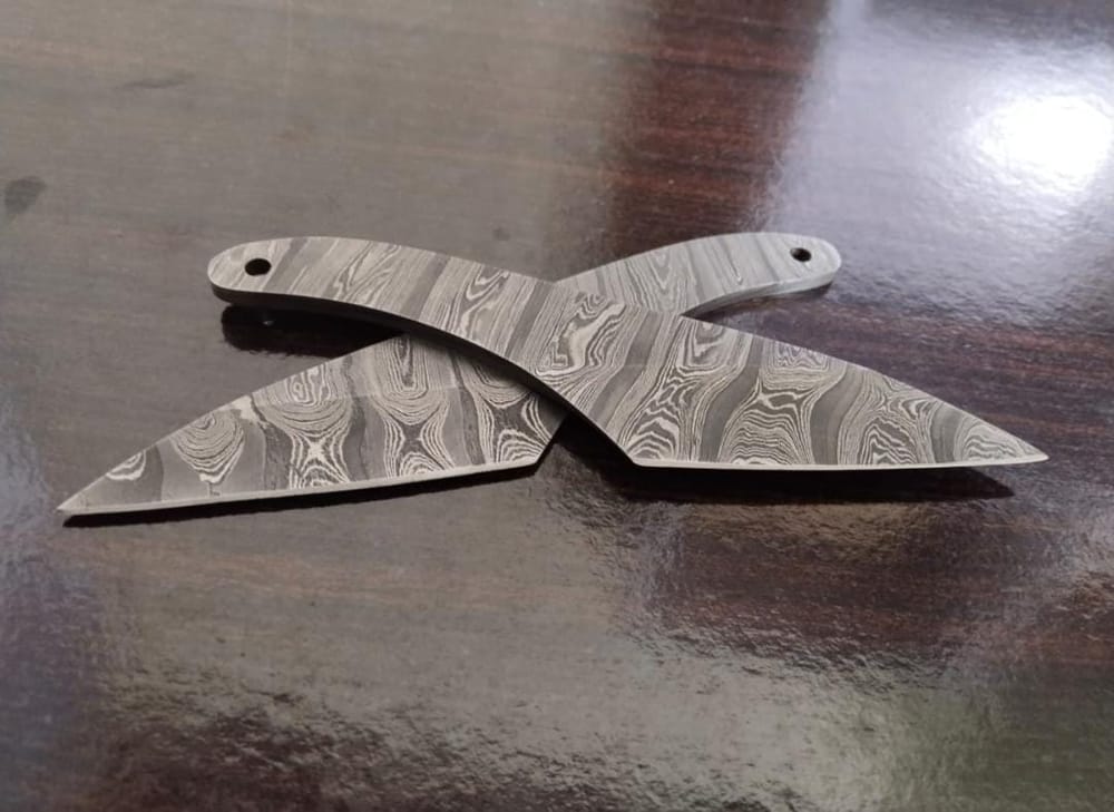 Damascus steel billet